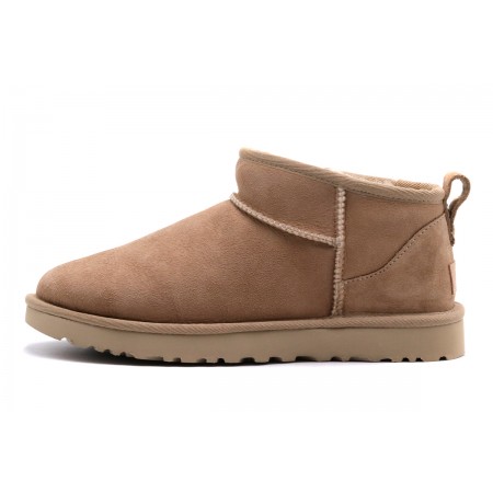 Ugg Classic Ultra Mini Γυναικεία Μποτάκια Μπεζ
