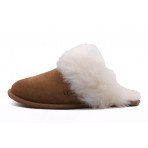 Ugg Scuff Sis Γυναικείες Παντόφλες Καφέ, Εκρού (1122750 CHE)