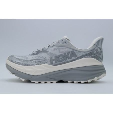 Hoka Stinson 7 Ανδρικά Αθλητικά Παπούτσια Trail Running Γκρι, Εκρού