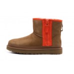 Ugg W Classic Mini Zipper Tape Logo Μποτάκια Μόδας (1144034 CHE)