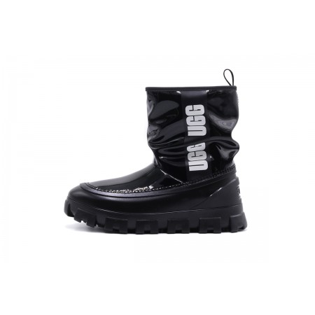 Ugg Classic Brellah Mini Γυναικείες Μπότες Μαύρες 