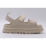 Ugg Goldenglow Flatform Γυναικεία Πέδιλα Εκρού