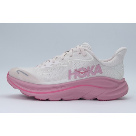 Hoka One One Clifton 10 Αθλητικά Παπούτσια για Τρέξιμο Εκρού, Ροζ