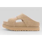 Ugg Goldenstar Hi Cutout Slide Γυναικεία Σανδάλια Μπεζ