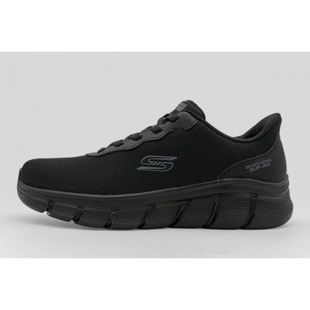 Skechers Bobs B Flex Glacial Edge Ανδρικά Sneakers Μαύρα