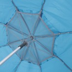 Escape Camping Ομπρέλα Παραλίας Αλουμινίου 2,4M Pe 180Gsm Upf 50- Γαλάζιο (12001)