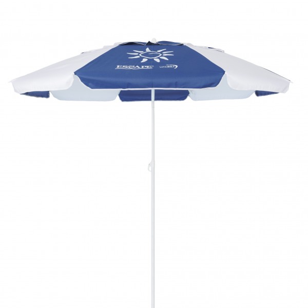 Escape Camping Ομπρέλα Παραλίας 2M 180Gsm 8 Ακτίνες 5Mm Λευκό | Μπλε (12008)