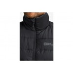 Jack Wolfskin Ather Down Vest Ανδρικό Αμάνικο Μπουφάν Μαύρο