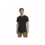 Jack And Jones Jjenoa Ss Crew Neck Noos T-Shirt Ανδρικό (12113648 BLACK)