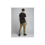 Jack And Jones Jjenoa Ss Crew Neck Noos T-Shirt Ανδρικό (12113648 BLACK)