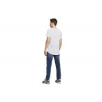 Jack And Jones Jjenoa Ss Crew Neck Noos T-Shirt Ανδρικό (12113648 WHITE)
