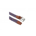 Jack And Jones Jacspring Woven Belt Noos (12118114 RED DAHLIA-NAVY BLAZE)