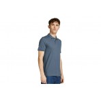 Jack And Jones Jjebasic Polo Ss Noos Ανδρικό (12136516 GRISAILLE)