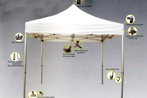 Escape Camping Gazebo Επαγγελματικό 3X4,5 Ενισχυμένος Ιστός (12144)