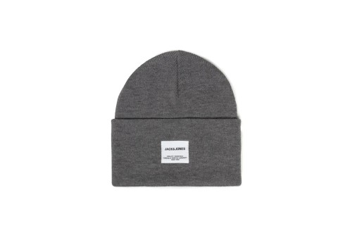 Jack And Jones Jaclong Knit Beanie Noos Σκουφάκι Χειμερινό (12150627 GREY MELANGE)