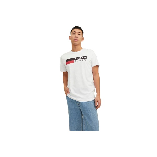 Jack And Jones Jjecorp Logo Ss O-Neck Noos T-Shirt Ανδρικό (12151955 WHITE)