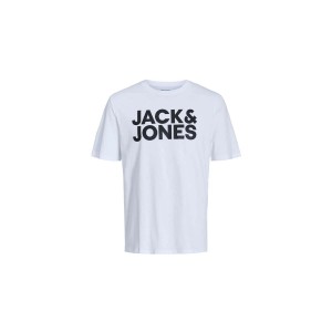 Jack And Jones Jjecorp Logo Tee Ss O-Neck T-Shirt Ανδρικό (12151955 WHITE-LARGE)