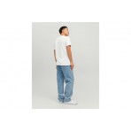 Jack & Jones Essentials Corp Logo Ανδρικό Κοντομάνικο T-Shirt Λευκό