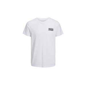 Jack And Jones Logo T-Shirt Ανδρικό (12151955 WHITE-SMALL)