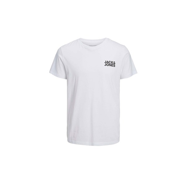 Jack And Jones Logo T-Shirt Ανδρικό (12151955 WHITE-SMALL)