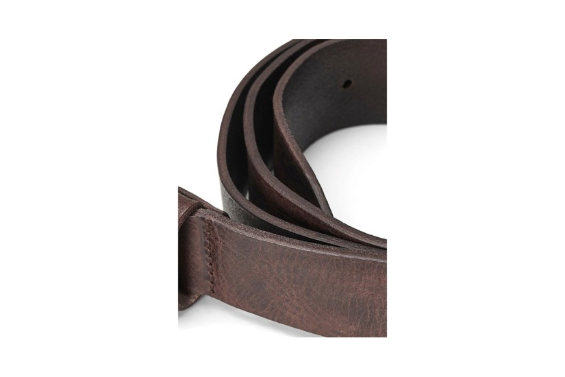 Jack And Jones Jacvictor Leather Belt Noos Ζώνη Casual (12152757 BLACK COFFEE)