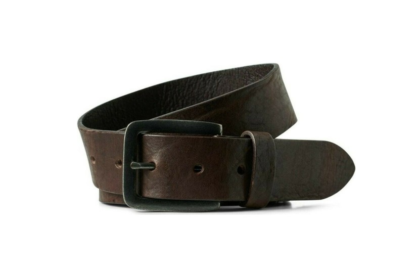 Jack And Jones Jacvictor Leather Belt Noos Ζώνη Casual (12152757 BLACK COFFEE)