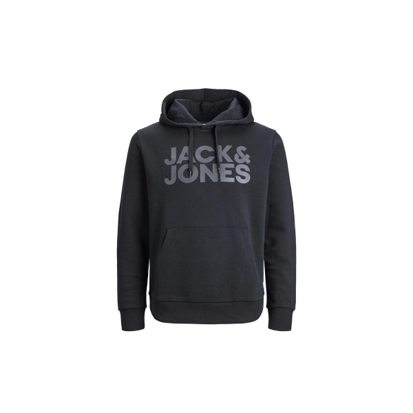 Jack And Jones Jjecorp Logo Sweat Hood Noos Hoodie Ανδρικό (12152840 BLACK-LARGE PRIN)