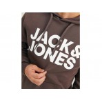 Jack And Jones Jjecorp Logo Sweat Hood Noos Hoodie Ανδρικό (12152840 SEAL BROWN-REG-LARGE)