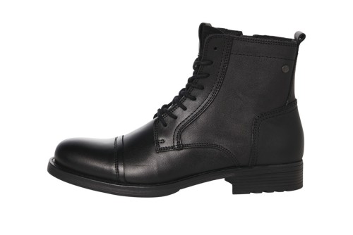 Jack And Jones Jfwrussel Leather Anthracite 19 Ln Μποτάκια Μόδας (12155999 ANTHRACITE)