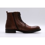 Jack And Jones Jfwrussel Leather Μποτάκια Μόδας (12156000 COGNAC)