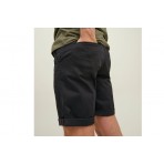 Jack And Jones Jpsrbowie Jjshorts Solid Sa Sn Βερμούδα (12165604 BLACK)