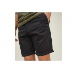 Jack And Jones Jpsrbowie Jjshorts Solid Sa Sn Βερμούδα Chino (12165604 BLACK)