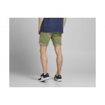 Jack And Jones Jpsrbowie Jjshorts Solid Sa Sn Βερμούδα Βερμούδα Chino Ανδρι (12165604 DEEP LICHEN GREEN)