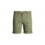 Jack And Jones Jpsrbowie Jjshorts Solid Sa Sn Βερμούδα Βερμούδα Chino Ανδρι (12165604 DEEP LICHEN GREEN)