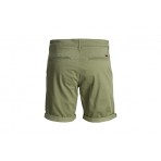 Jack And Jones Jpsrbowie Jjshorts Solid Sa Sn Βερμούδα Βερμούδα Chino Ανδρι (12165604 DEEP LICHEN GREEN)