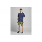 Jack And Jones Jpsrbowie Jjshorts Solid Sa Sn Βερμούδα Βερμούδα Chino Ανδρι (12165604 DEEP LICHEN GREEN)