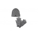 Jack And Jones Jacbeanie And Love Knit Giftbox Σκουφάκι Με Γάντια (12168383 GREY MELANGE)