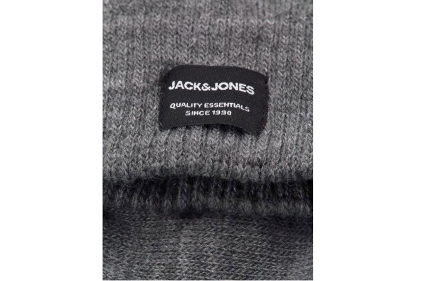 Jack And Jones Jacbeanie And Love Knit Giftbox Σκουφάκι Με Γάντια (12168383 GREY MELANGE)