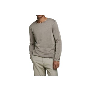 Jack And Jones Jjeleo Knit Crew Neck Πουλόβερ Ανδρικό (12174001 CROCKERY)