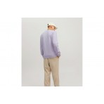 Jack And Jones Jjebasic Sweat Crew Neck Noos Μπλούζα Με Λαιμόκοψη (12181903 ORCHID PETAL)