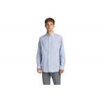 Jack And Jones Oxford Ls Noos Πουκάμισο Μακρυμάνικο Ανδρικό (12182486 CASHMERE BLUE)