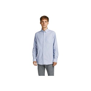 Jack And Jones Oxford Ls Noos Πουκάμισο Μακρυμάνικο Ανδρικό (12182486 CASHMERE BLUE)