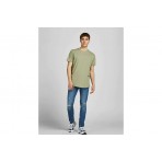 Jack And Jones Jjebasher Tee O-Neck Ss Noos T-Shirt Ανδρικό (12182498 CROCKERY)