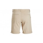 Jack & Jones Jpstdave Ανδρική Chino Βερμούδα Μπεζ