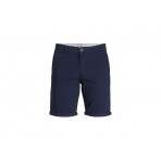 Jack & Jones Jpstdave Ανδρική Chino Βερμούδα Μπλε Σκούρο