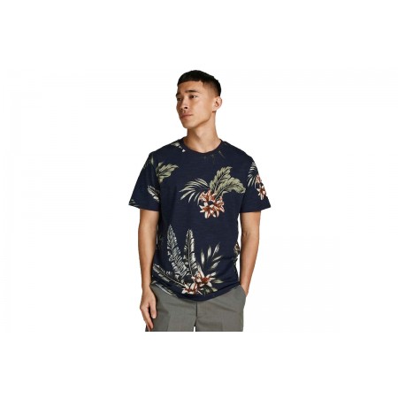 Jack And Jones Jprblatropic Aop Ss Tee Crew Neck Sn T-Shirt Ανδρικό 