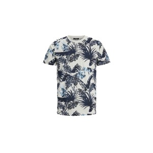 Jack And Jones Jprblatropic Aop Ss Tee Crew Neck Sn T-Shirt Ανδρικό (12203764 TOFU)