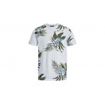 Jack And Jones Jprblatropic Aop Ss Tee Crew Neck Sn T-Shirt Ανδρικό (12203764 WHITE)