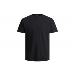 Jack And Jones Jprblatropic Solid Ss Tee Crew Neck Sn T-Shirt (12203772 BLACK)