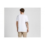 Jack And Jones Jprblatropic Solid Ss Tee Crew Neck Sn T-Shirt (12203772 WHITE)